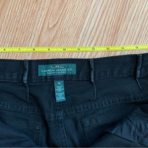 Ralph Lauren Classic Straight Leg Black Jeans Size 16 Tailored **Alterations** - Picture 11 of 13
